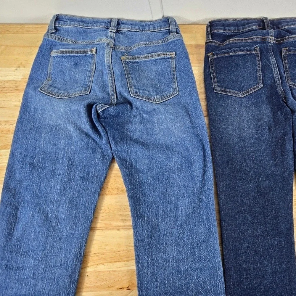 Girls Size 10 Denim Bundle – 3 Pieces – Cat & Jack + Justice – Trendy Y2K Styles